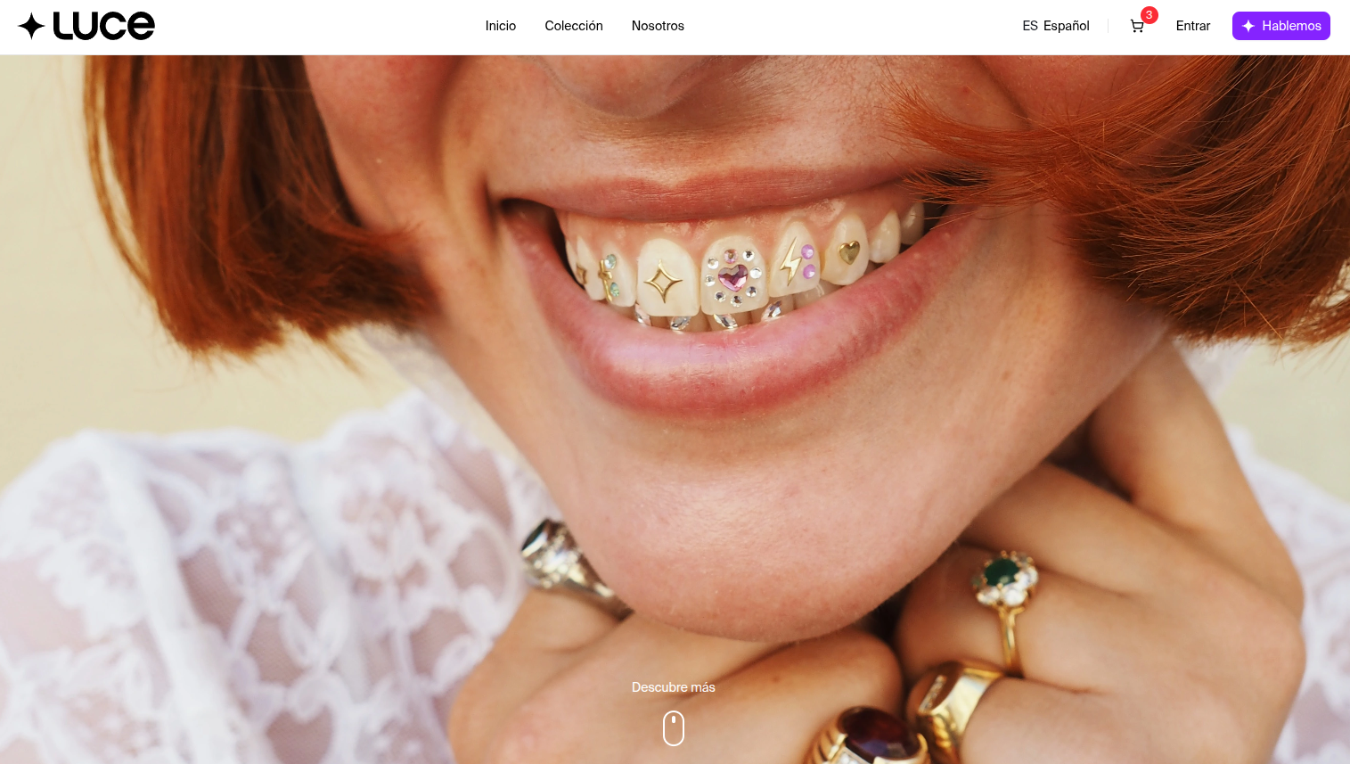 Luce - Dental Jewelry E-commerce Platform